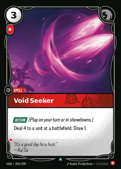 riftbound Card: Void Seeker - Fury Domain
