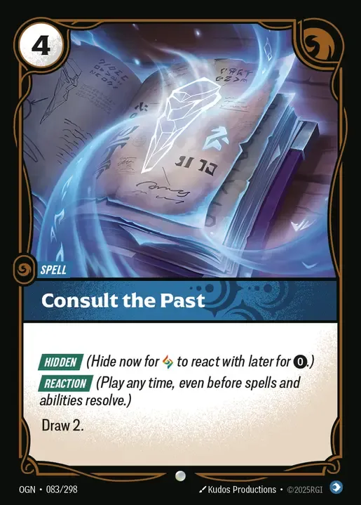 riftbound Card: Consult the Past - Mind Domain