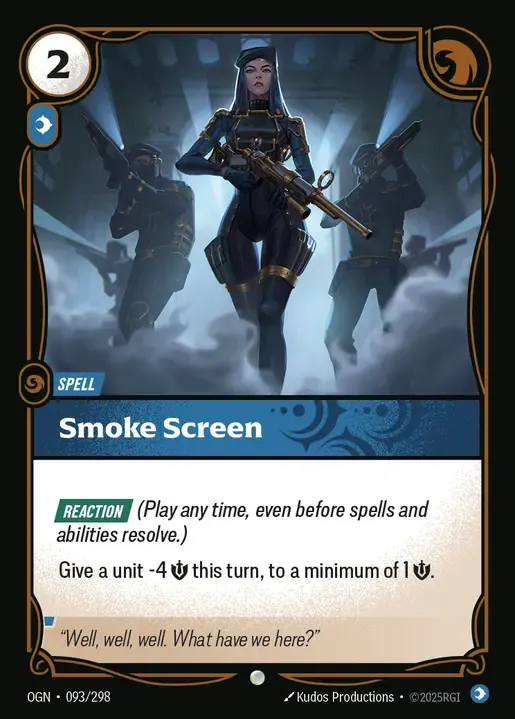 riftbound Card: Smoke Screen - Mind Domain