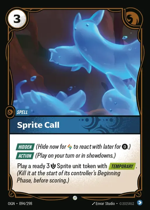riftbound Card: Sprite Call - Mind Domain
