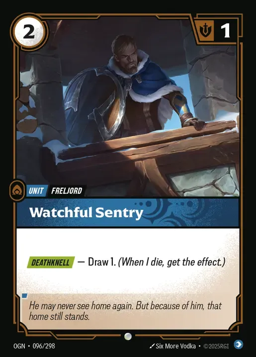 riftbound Card: Watchful Sentry - Mind Domain