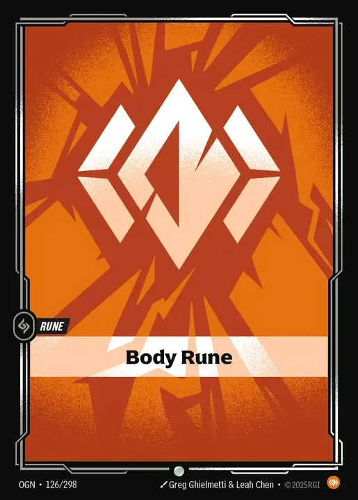 riftbound Card: Body Rune - Body Domain