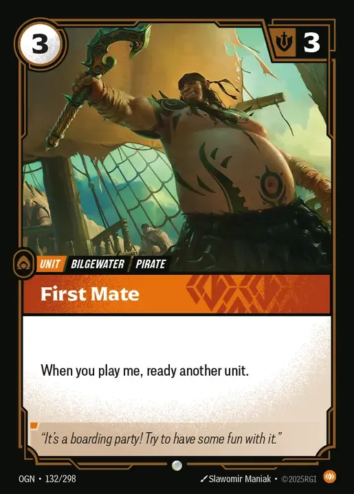 riftbound Card: First Mate - Body Domain