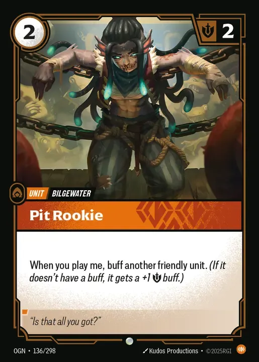 riftbound Card: Pit Rookie - Body Domain