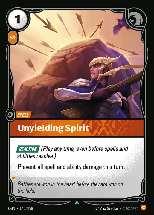 riftbound Card: Unyielding Spirit - Body Domain
