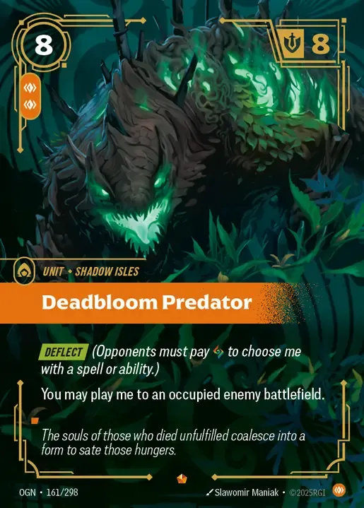 riftbound Card: Deadbloom Predator - Body Domain