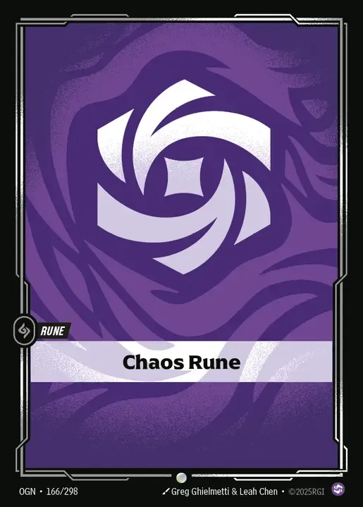riftbound Card: Chaos Rune - Chaos Domain