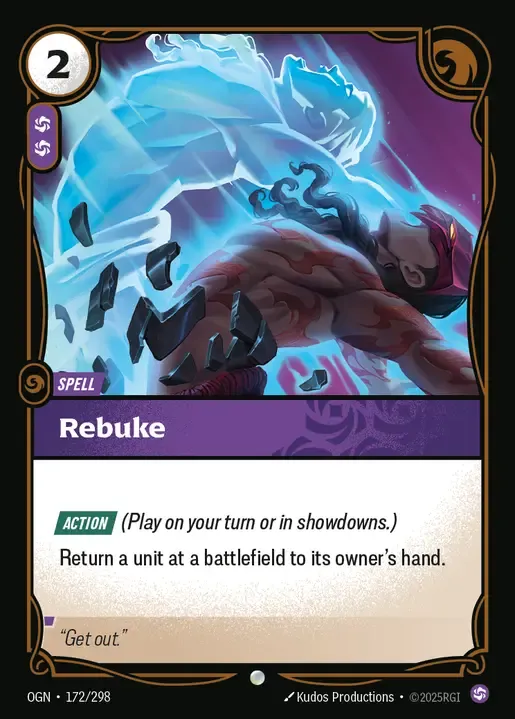 riftbound Card: Rebuke - Chaos Domain