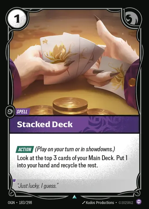 riftbound Card: Stacked Deck - Chaos Domain