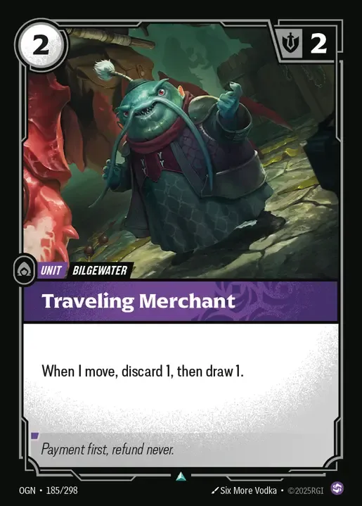 riftbound Card: Traveling Merchant - Chaos Domain