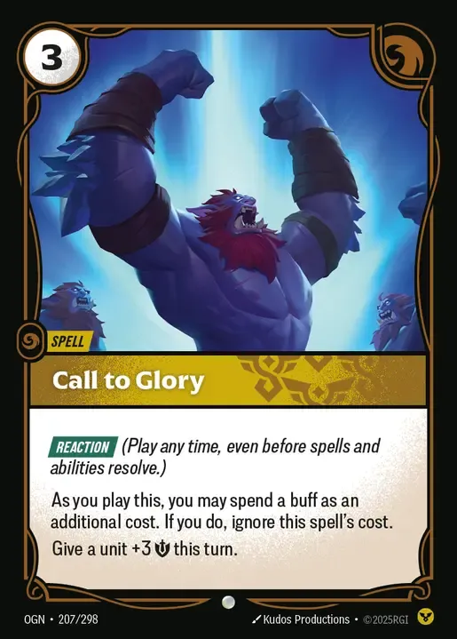 riftbound Card: Call to Glory - Order Domain
