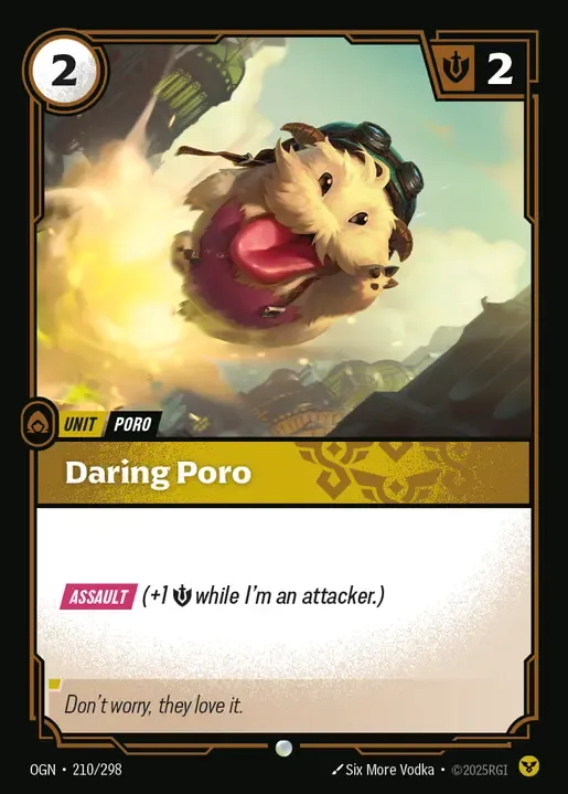 riftbound Card: Daring Poro - Order Domain