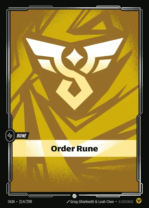 riftbound Card: Order Rune - Order Domain