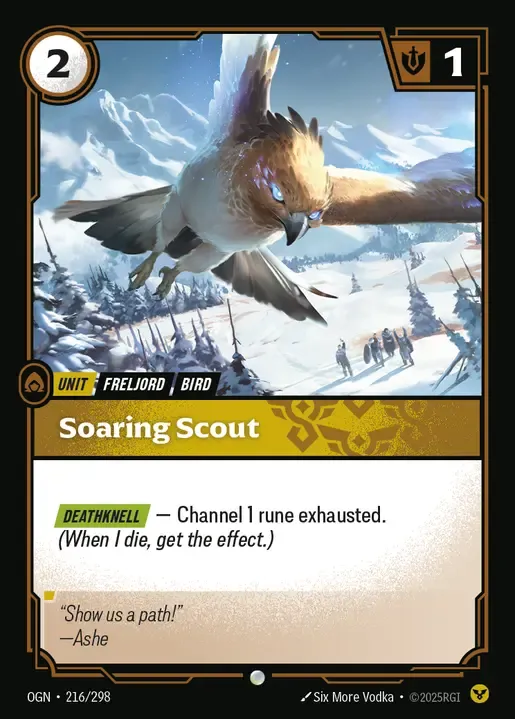 riftbound Card: Soaring Scout - Order Domain