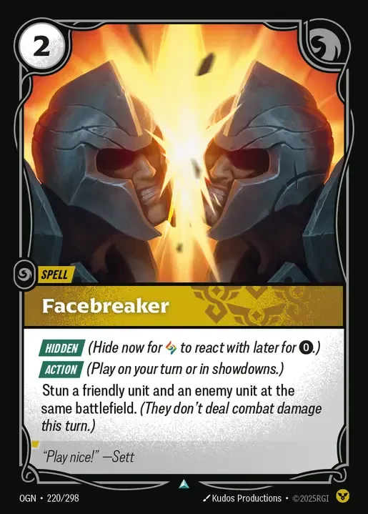 riftbound Card: Facebreaker - Order Domain