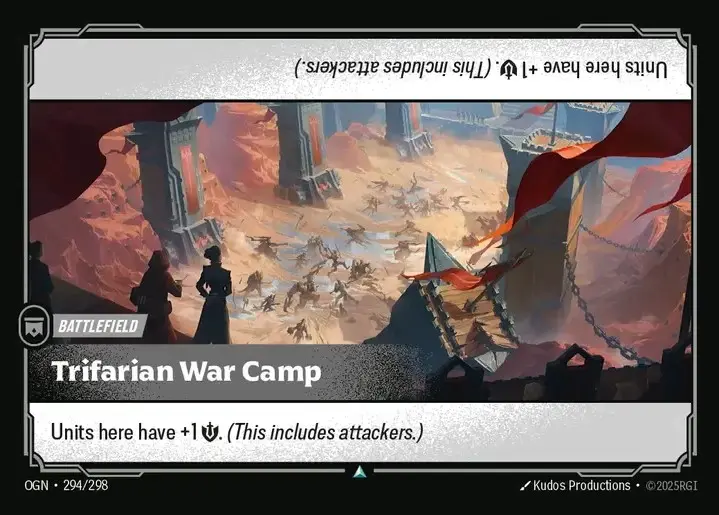 riftbound Card: Trifarian War Camp - Colorless Domain