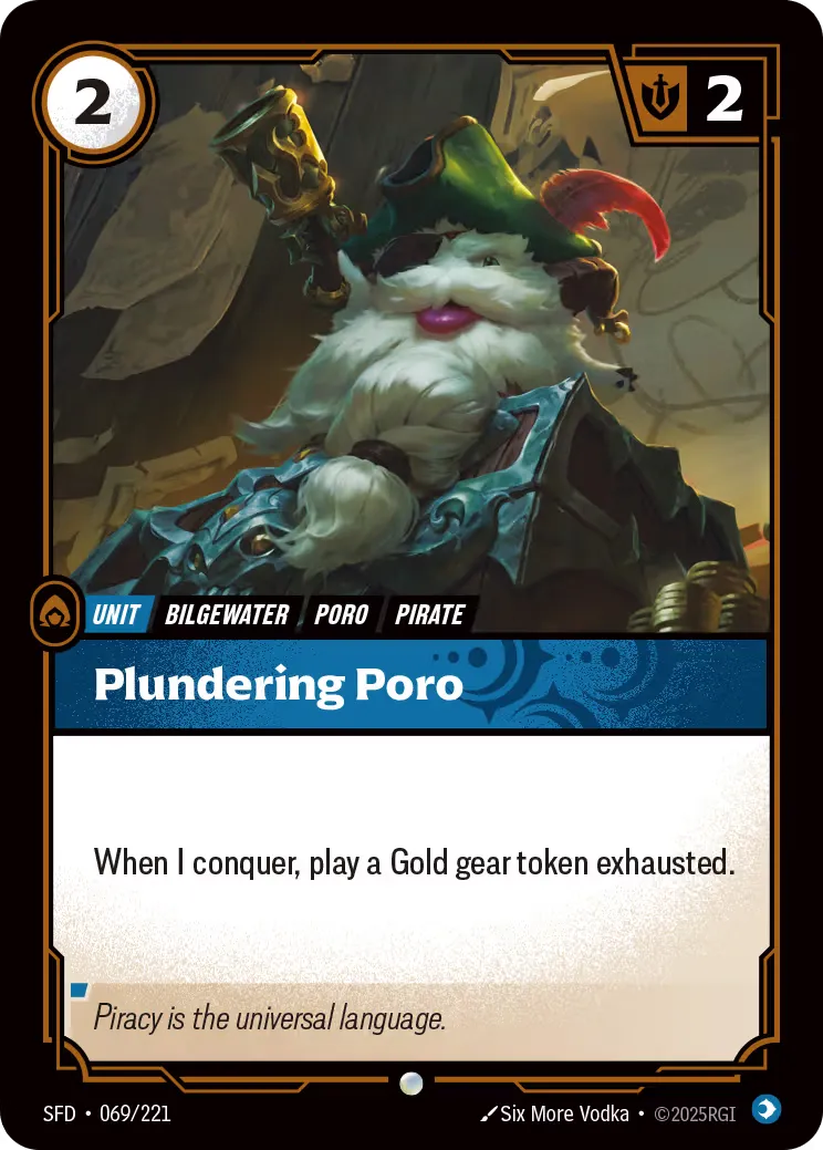 riftbound Card: Plundering Poro - Mind Domain