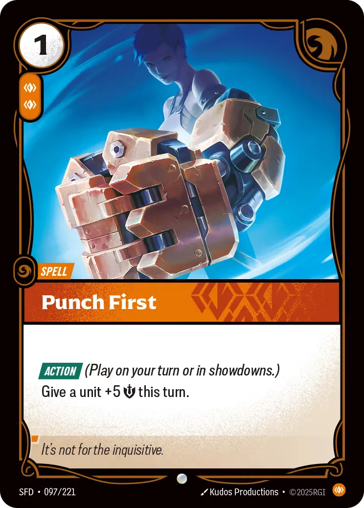 riftbound Card: Punch First - Body Domain