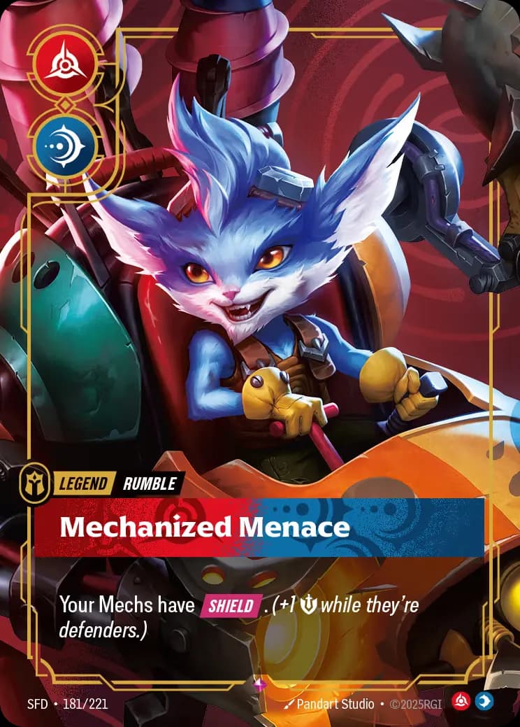 riftbound Card: Mechanized Menace - Legendary Hero
