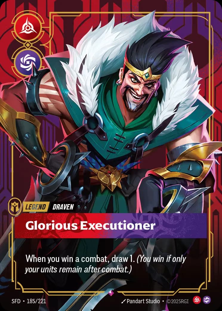 riftbound Card: Glorious Executioner - Legendary Hero