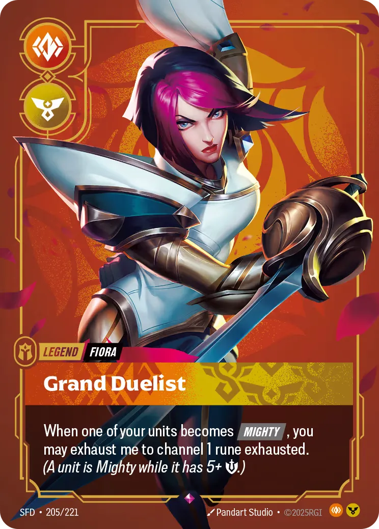 riftbound Card: Grand Duelist - Legendary Hero