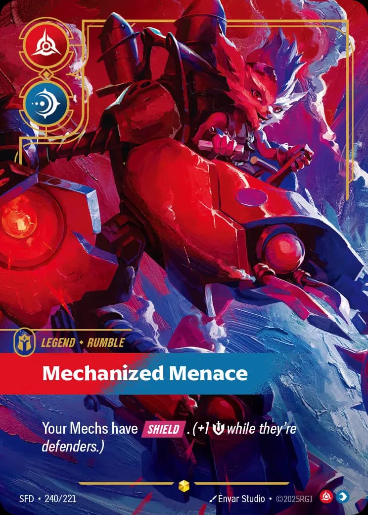 riftbound Card: Mechanized Menace - Legendary Hero