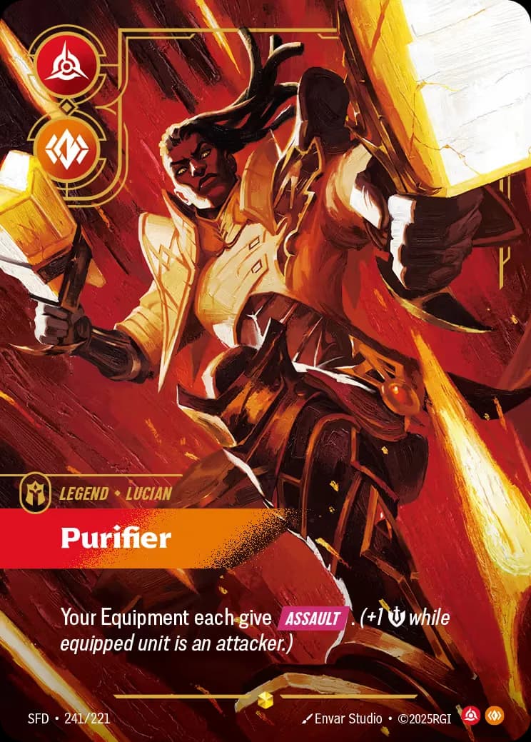 riftbound Card: Purifier - Legendary Hero