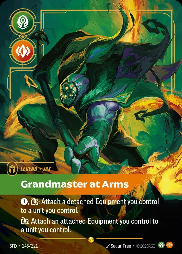 riftbound Card: Grandmaster at Arms - Legendary Hero