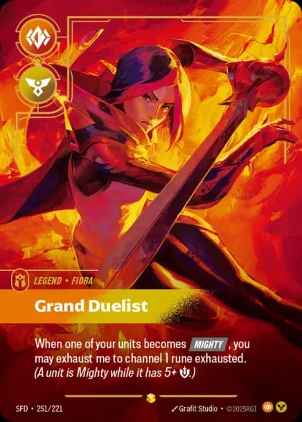 riftbound Card: Grand Duelist - Legendary Hero